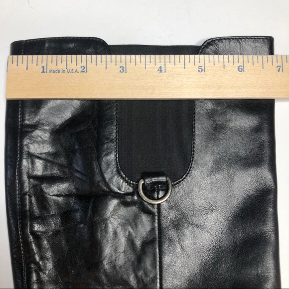 Laura Bellariva High Heel Platform Black Leather Boots Sz 39 - Picture 14 of 16